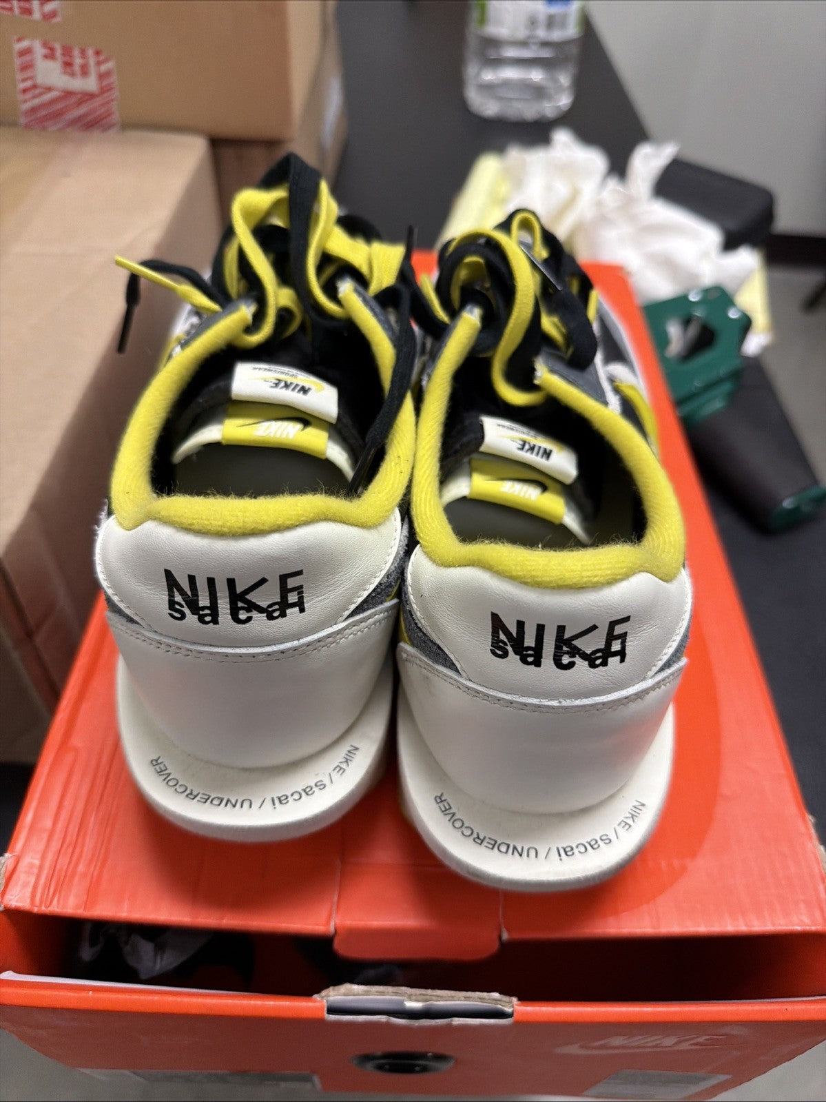 Size 13 - sacai x Undercover x Nike LDWaffle Bright Citron
