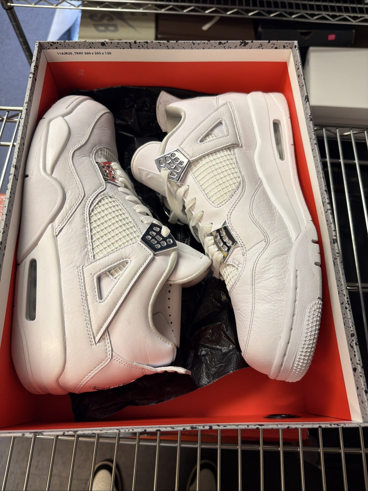 Nike Air Jordan 4 Retro Mid Pure Money Size 13 308497-100