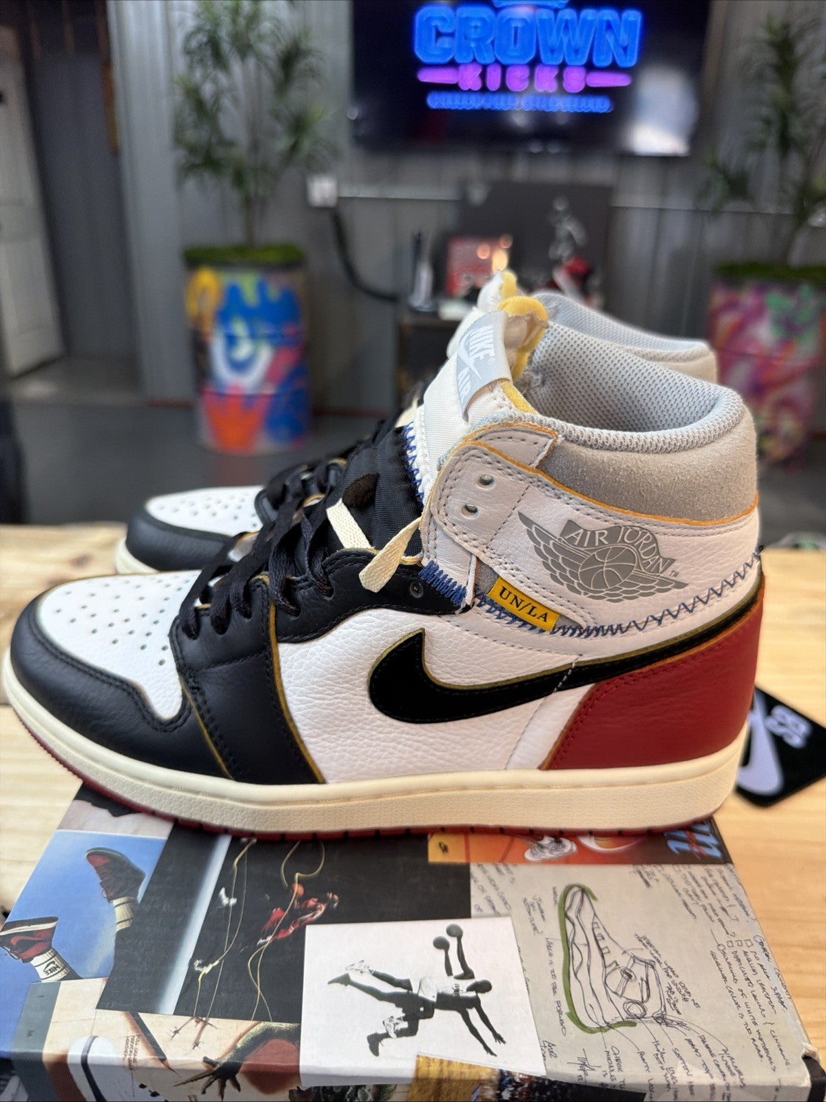 Size 8.5 - Jordan 1 Retro NRG x Union LA High Black Toe