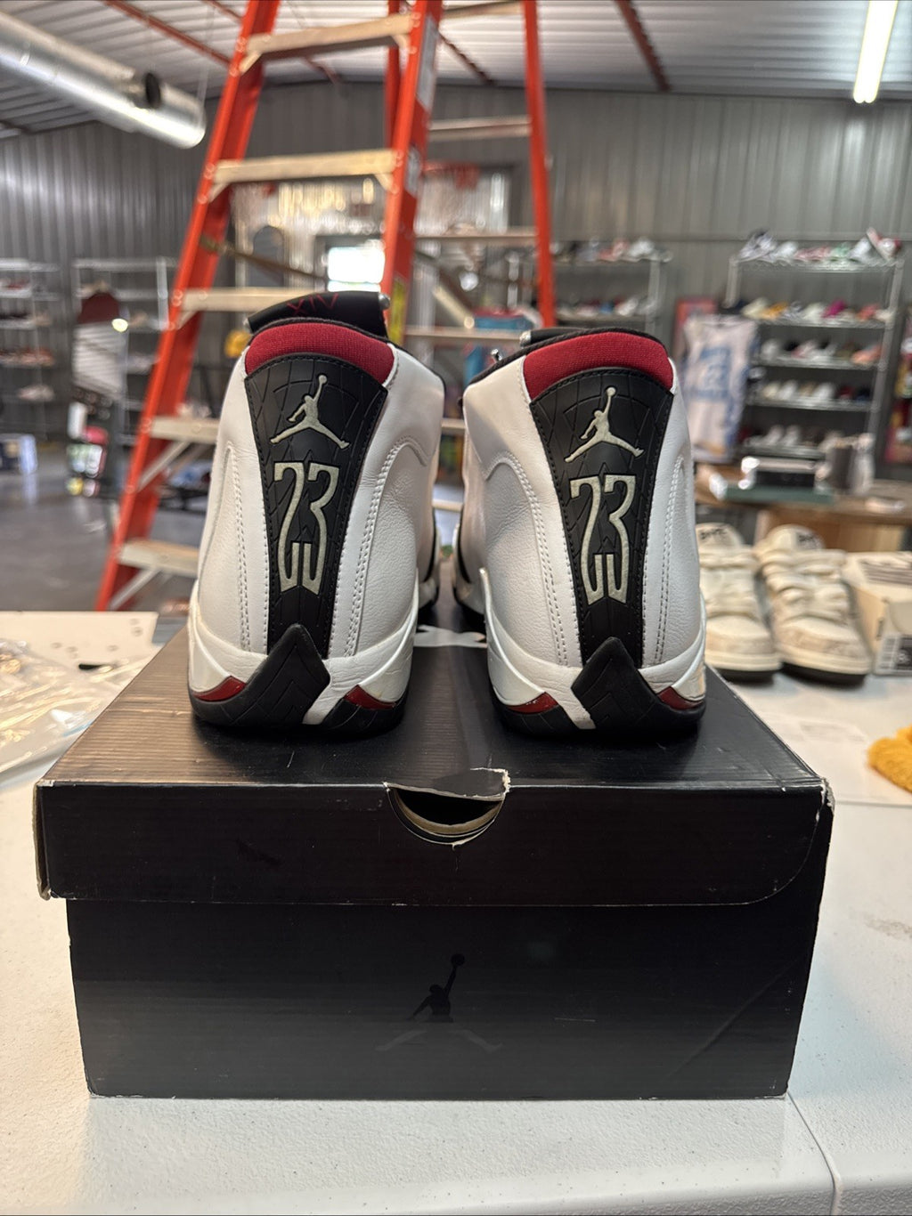 Size 12 - Air Jordan 14 Retro 2014 Black Toe | Wore Once