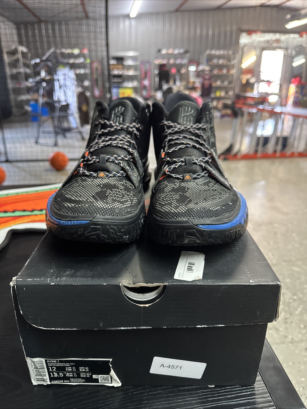 Size 12 - Nike Kyrie 7 Black Blue