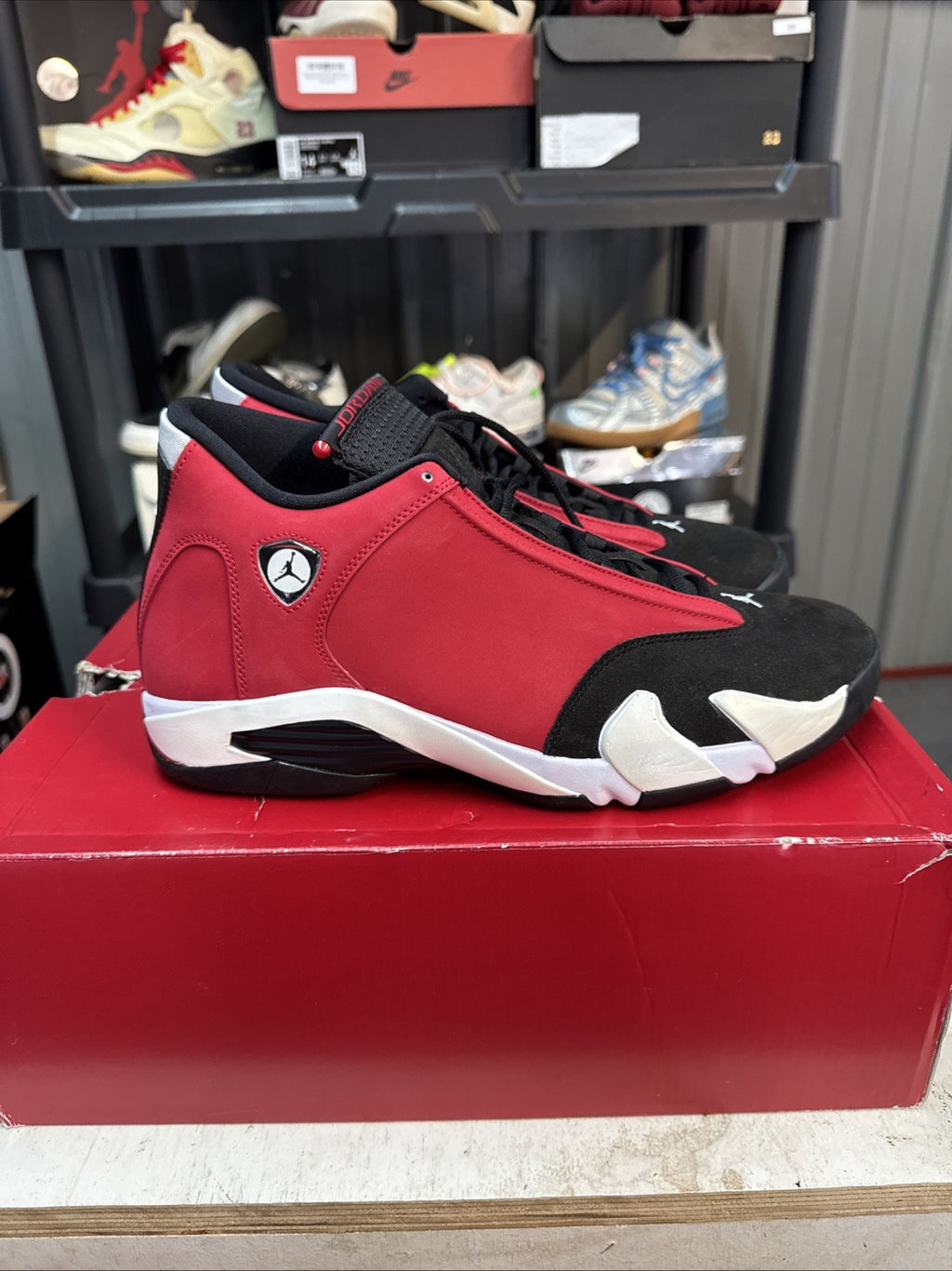 Size 12 - Air Jordan 14 Retro Gym, Red Black Off-White | Worn Once