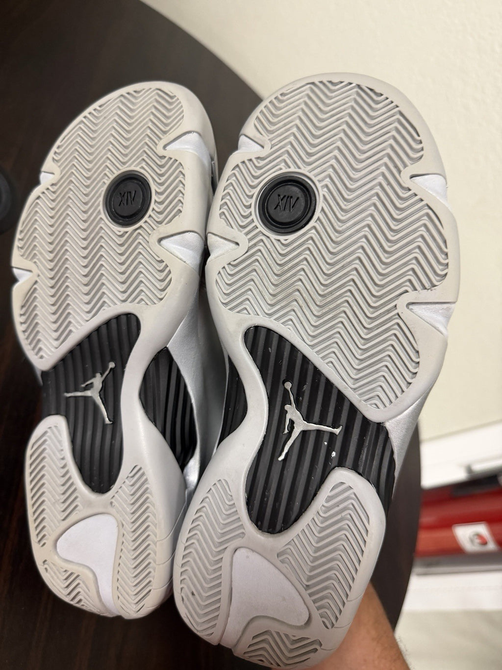 Size 8 - Air Jordan 14 Retro Low Metallic Silver W