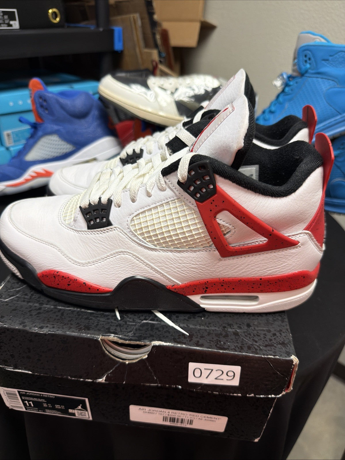 Size 11 - Jordan 4 Retro Mid Red Cement