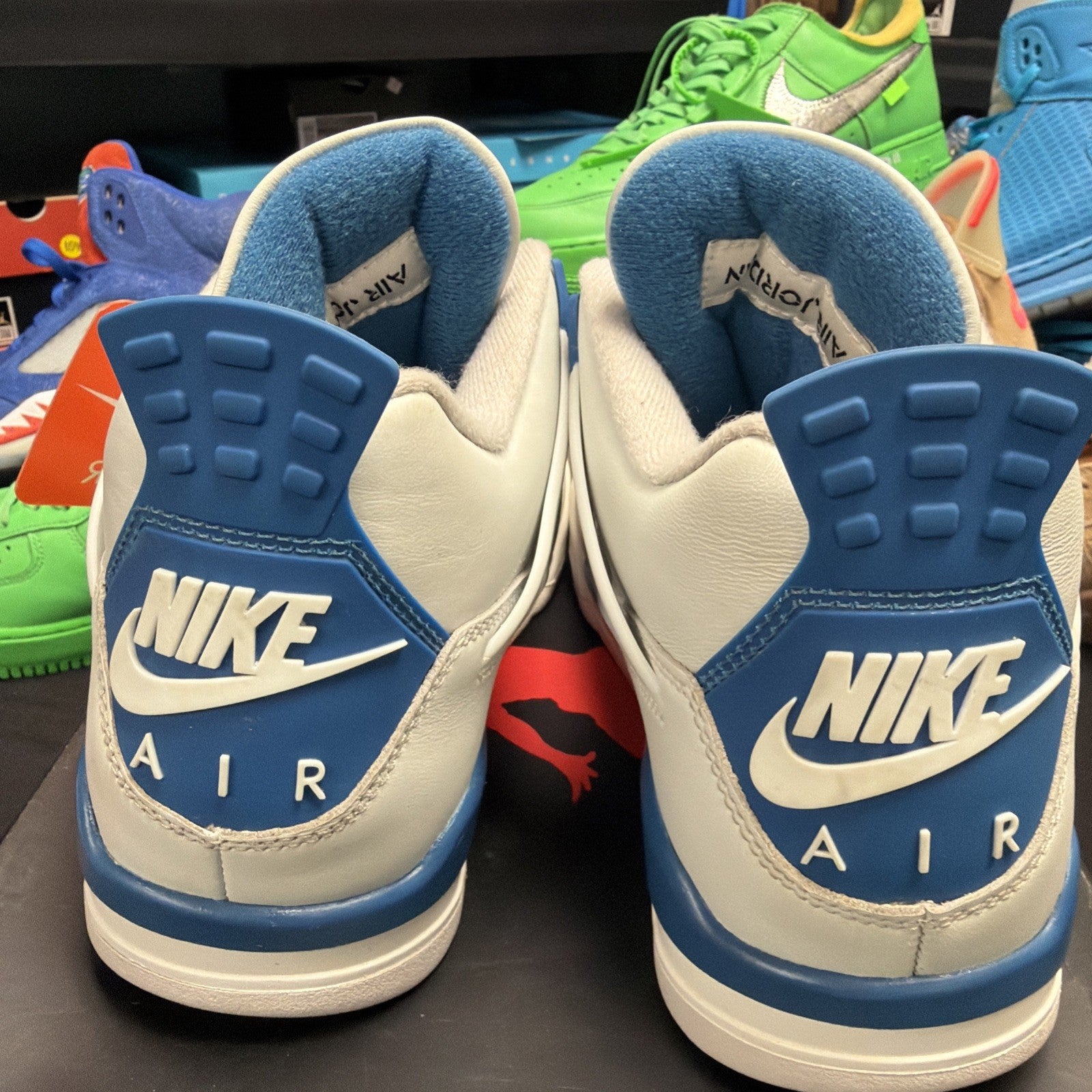 (Men's) Air Jordan 4 Retro 'Military Blue / Industrial Blue' (2024) Size 8 (207)