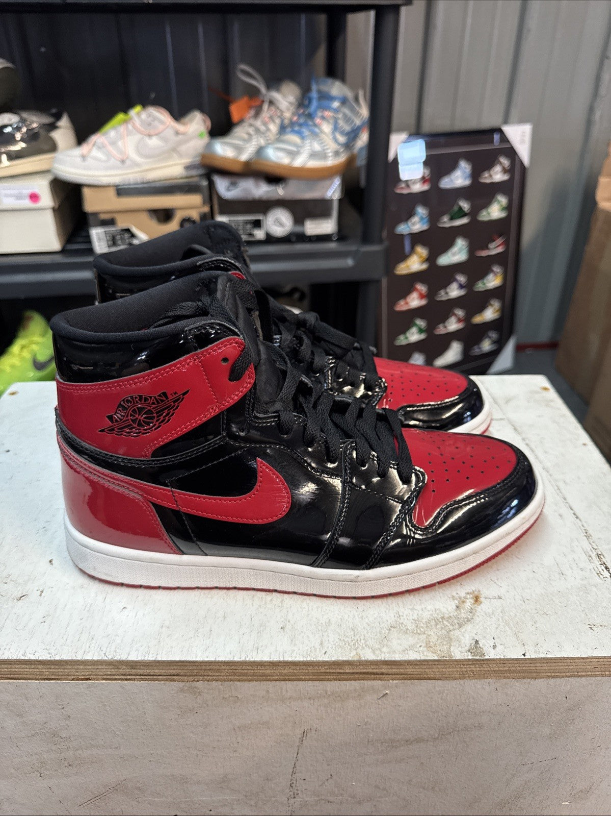 Size 11 - Jordan 1 Retro OG High Patent Bred | Replacement Box