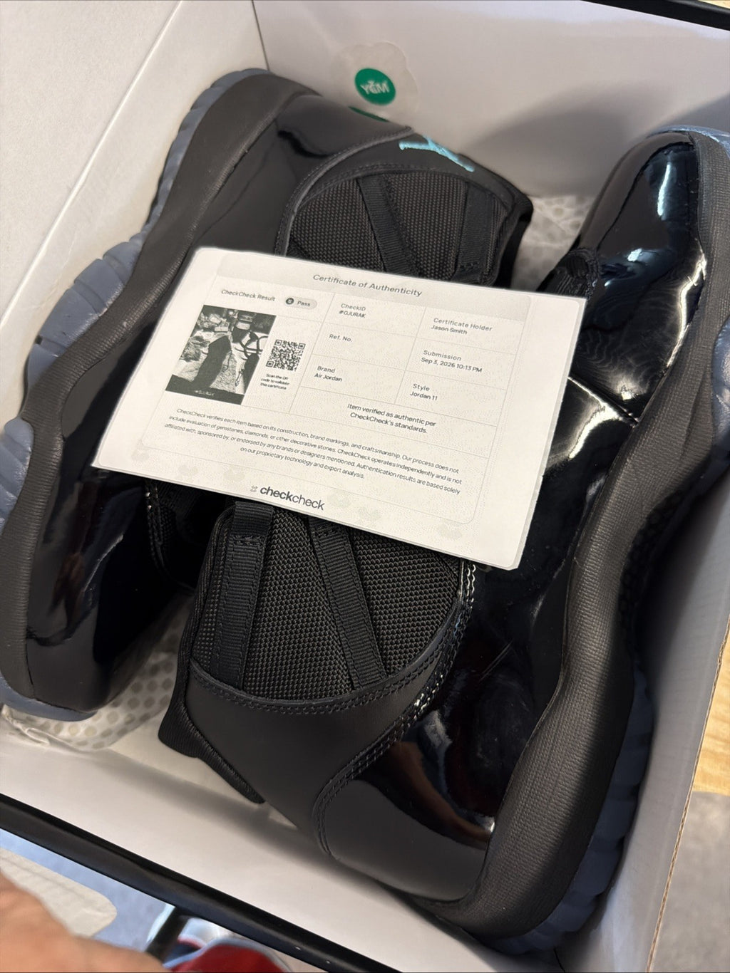 Nike Air Jordan 11 Retro Black / Gamma Blue - Black CT8012-047 Men's Size 13