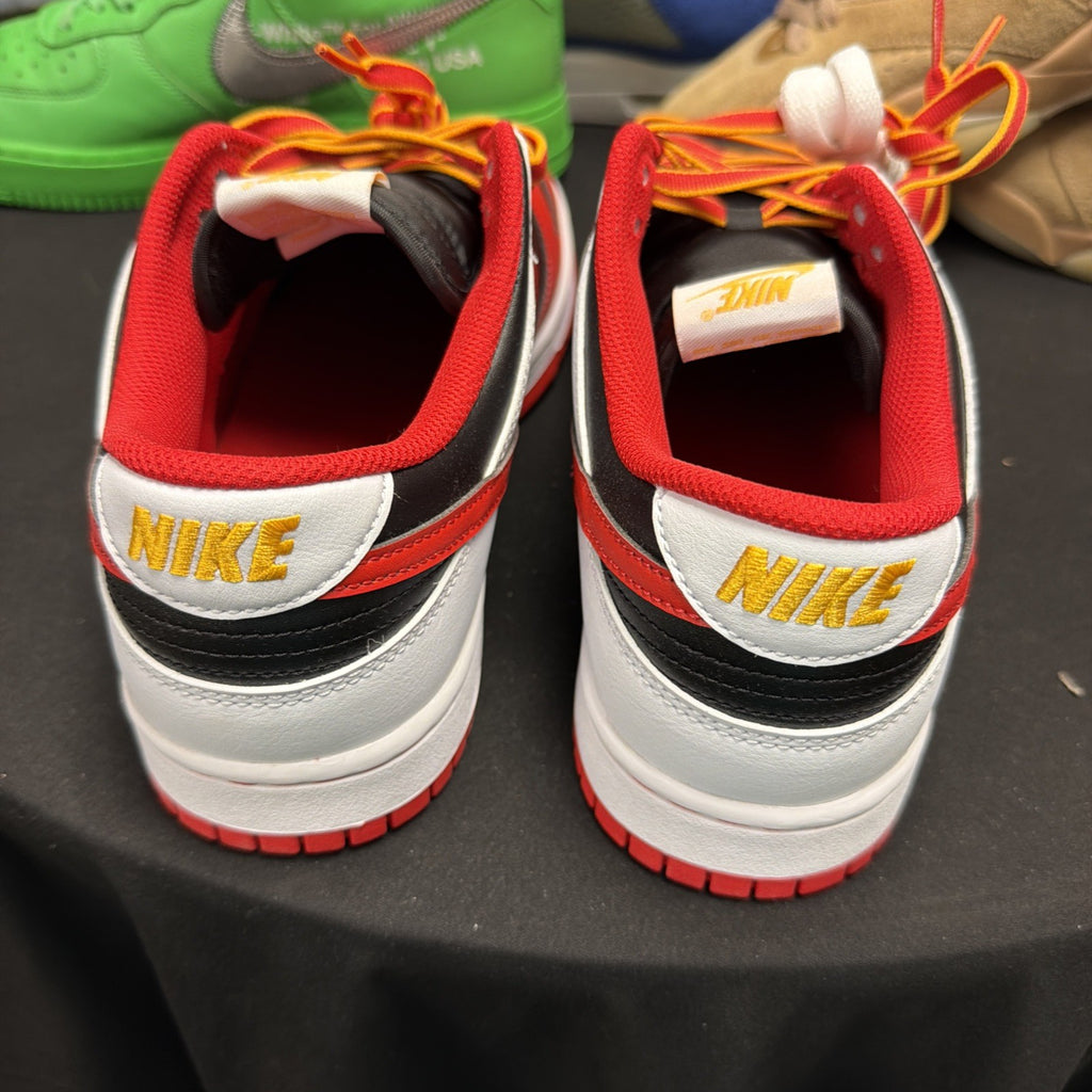 Nike Dunk Low Retro Black White University Gold Red Men's | Size 11.5