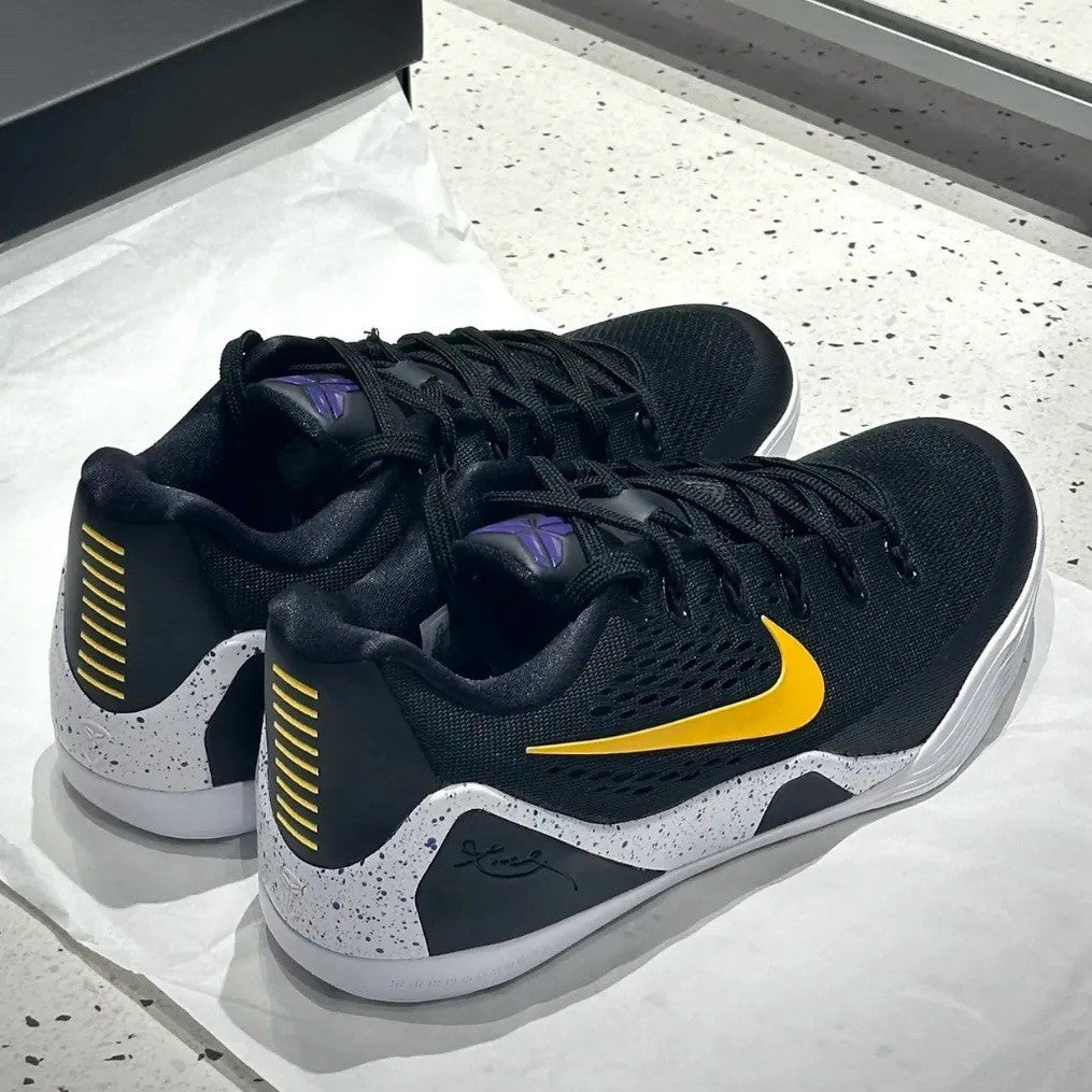 Nike Kobe 9 Elite EM Low Protro TB SZ 8 Men’s Black University Gold IH1401 002