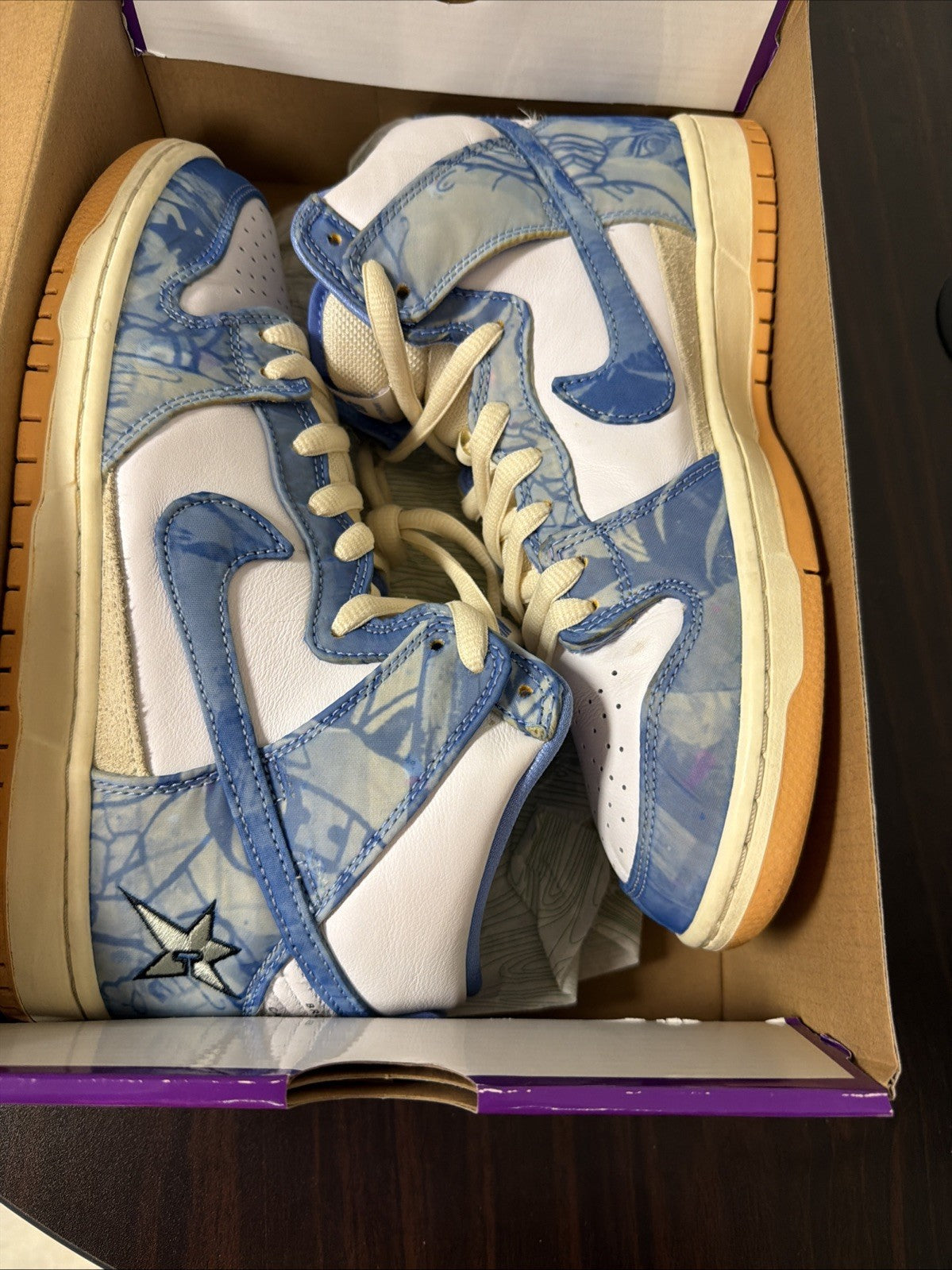 Size 9 - Nike Carpet Company x Dunk SB High Blue