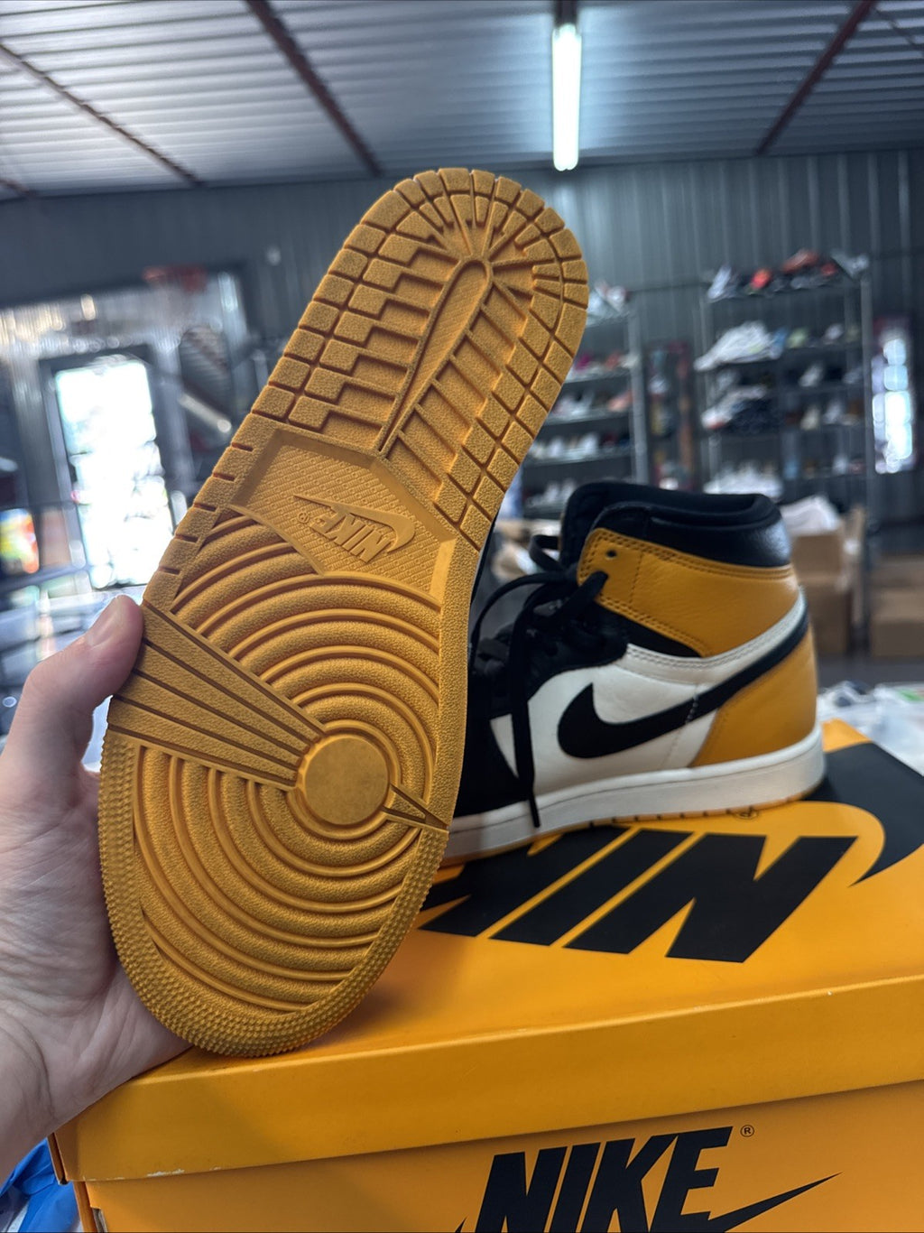 Size 10 - Nike Air Jordan 1 Retro High OG Taxi