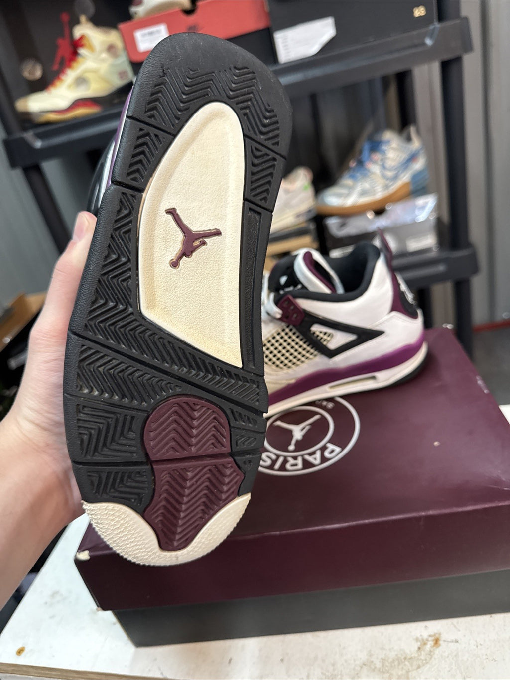 Size 6.5Y - Jordan Paris Saint-Germain x Air Jordan Kids 4 Retro GS