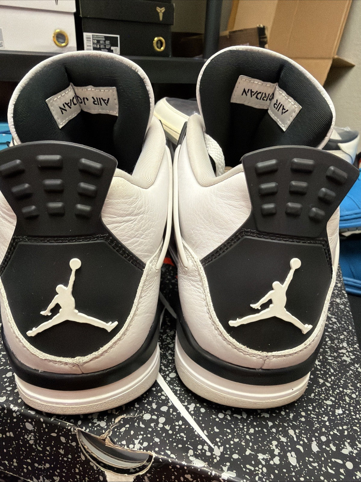 Size 10 - Jordan 4 Retro Mid Military Black