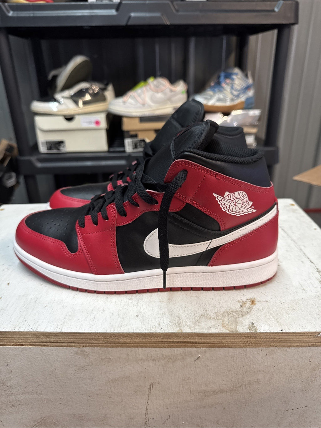 Size 11 - Nike Air Jordan 1 Mid Bred Toe