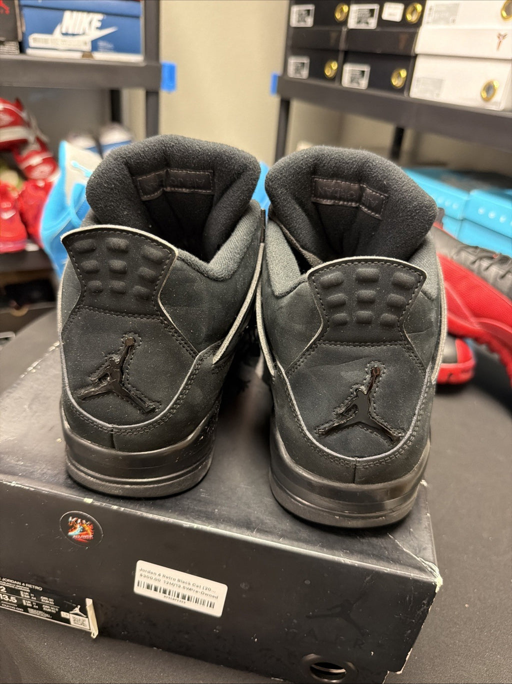 Size 12 - Jordan 4 Retro Mid Black Cat