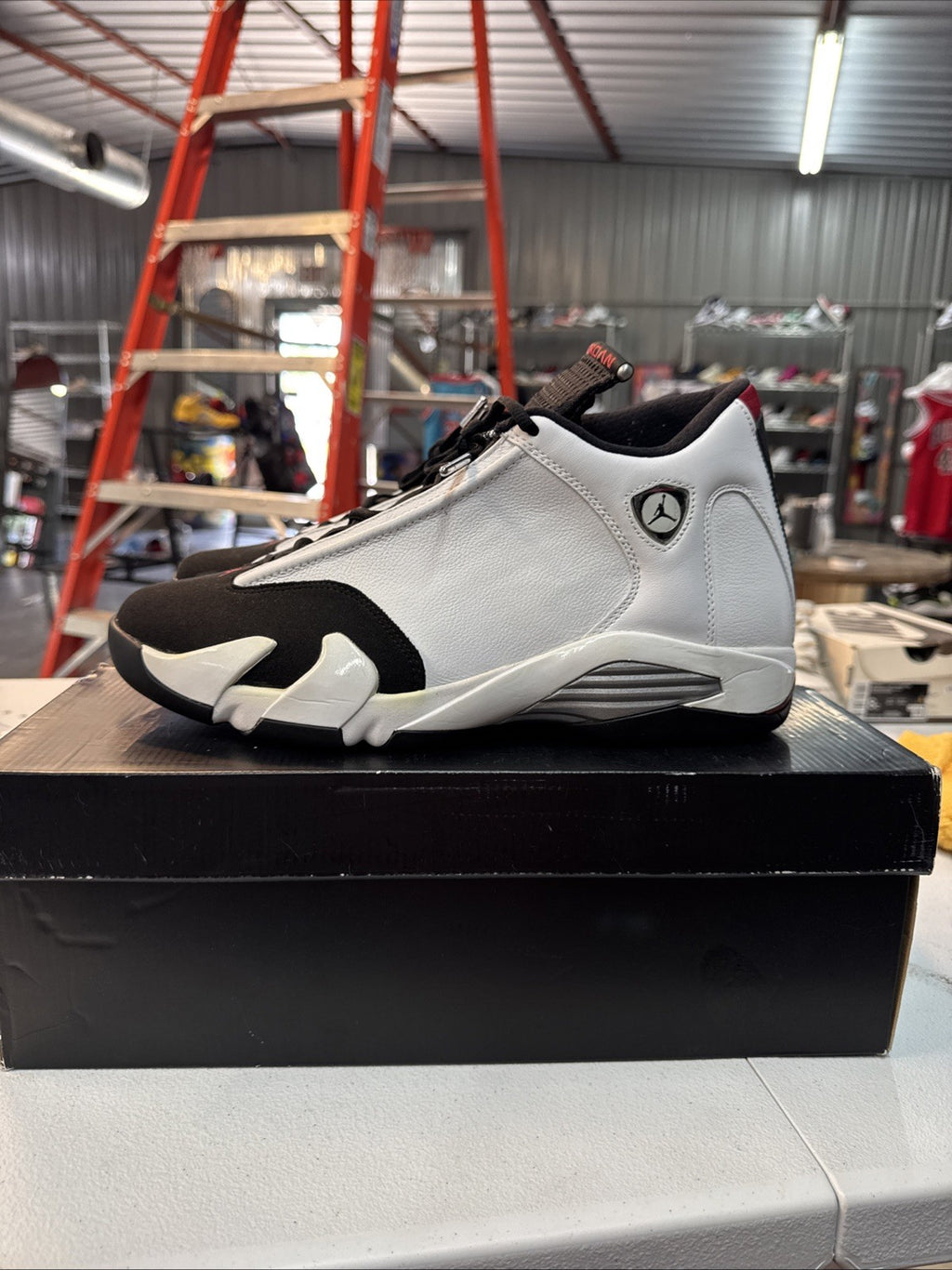 Size 12 - Air Jordan 14 Retro 2014 Black Toe | Wore Once
