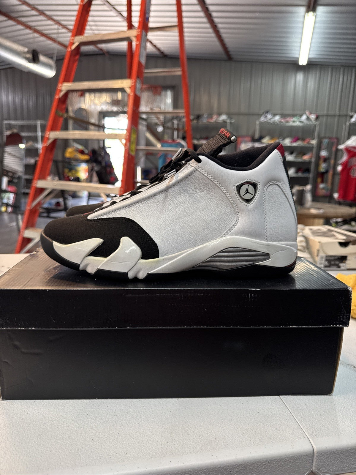 Size 12 - Air Jordan 14 Retro 2014 Black Toe | Wore Once