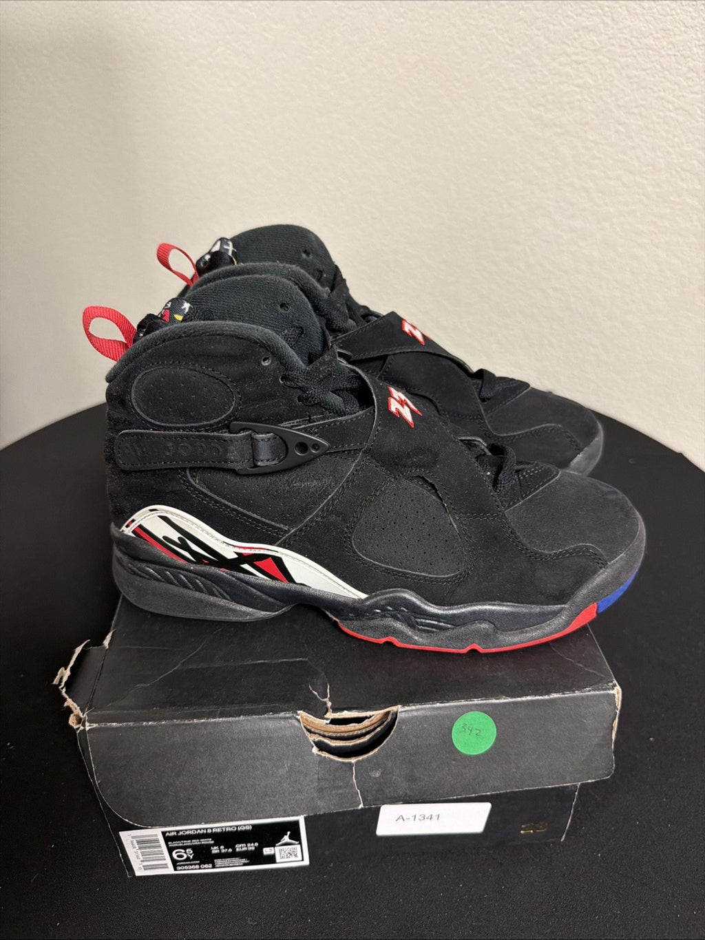 Nike Air Jordan 8 Retro GS Playoff Sneakers 305368-062 Size 6.5Y Or Wmns Size 8