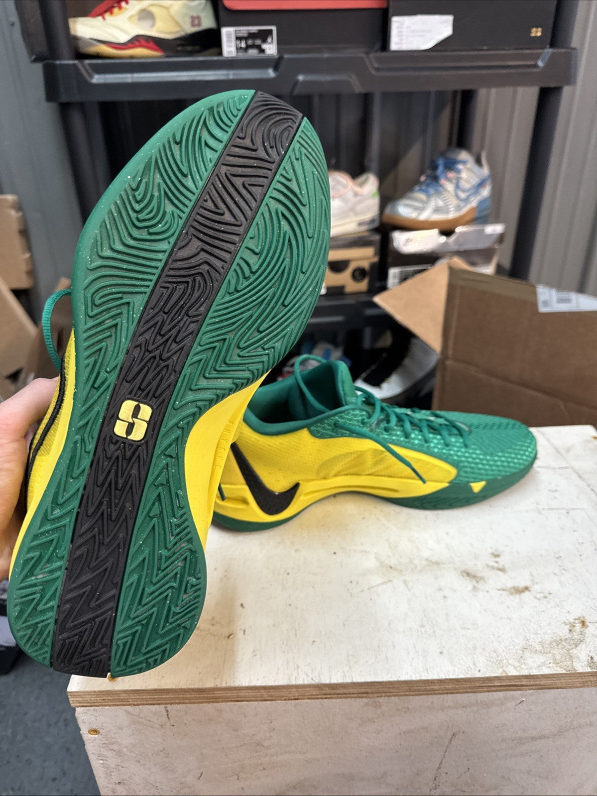 Nike Sabrina 1 The Debut Oregon Ducks Basketball Men 14 Women 15.5 | Topless Box