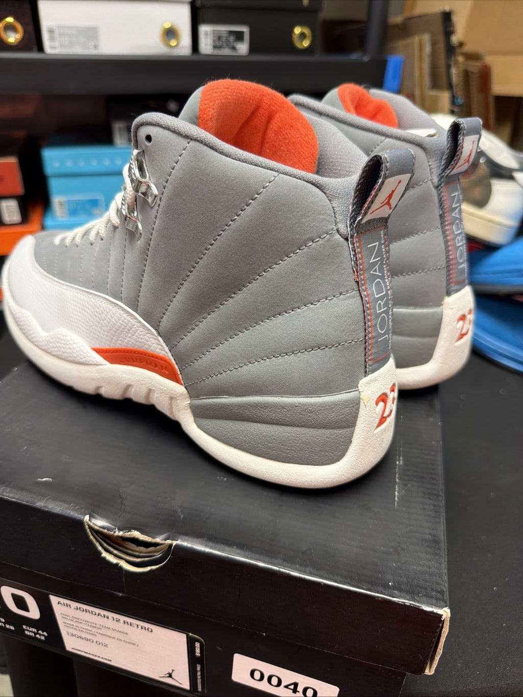 Nike Air Jordan 12 Retro Cool Grey 2012 130690-012 size 10 US Mens GUC