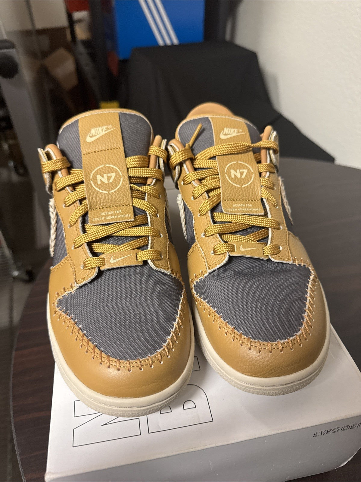 Nike Dunk Low N7 By You Custom Lyle Thompson Mens Size 10 DJ3210-991