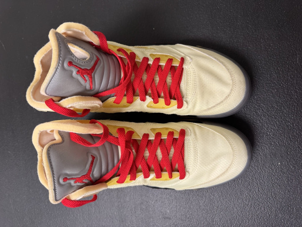 Nike Air Jordan 5 Retro 'Off-White Sail' (Size 10) *Clean w/ OG Box* DH8565-100