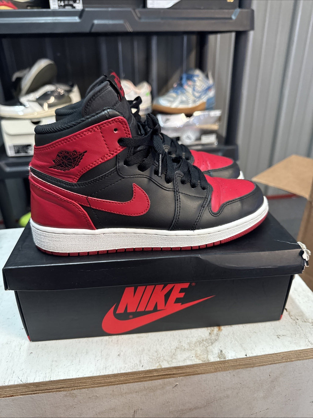 Size 5Y - Nike Air Jordan Retro 1 Bred (2013) (GS)