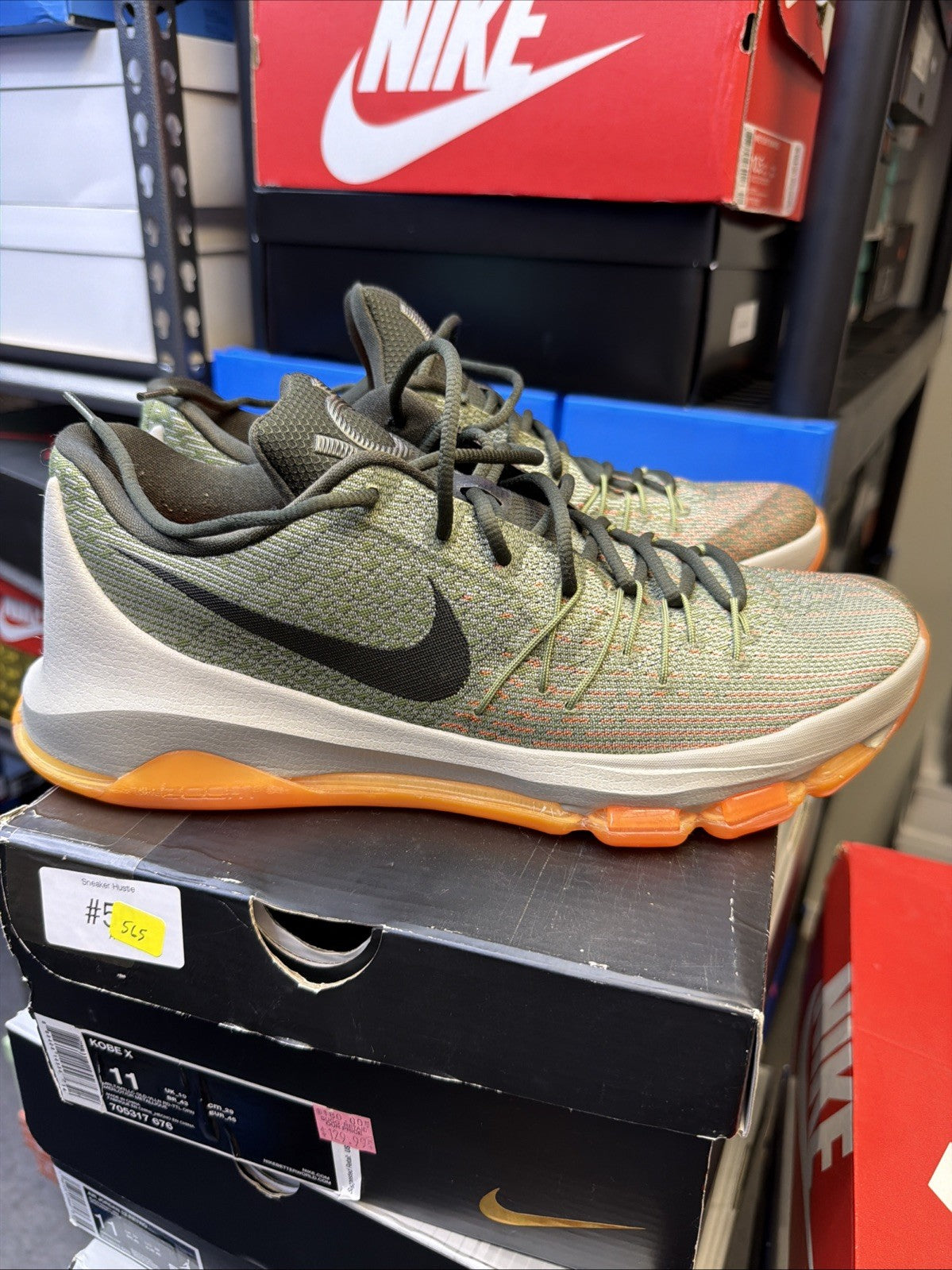 KD 8 "EASY EURO" MEN SIZE 11 NEW GREY SUNSET ORANGE SUPER RARE
