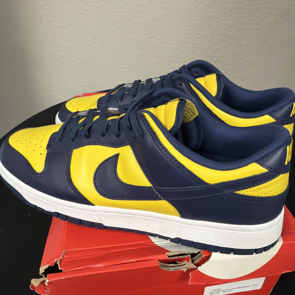 Nike Dunk Low 2021 ‘Michigan Wolverines’ Men’s Size 13 Sneakers | DD1391-700