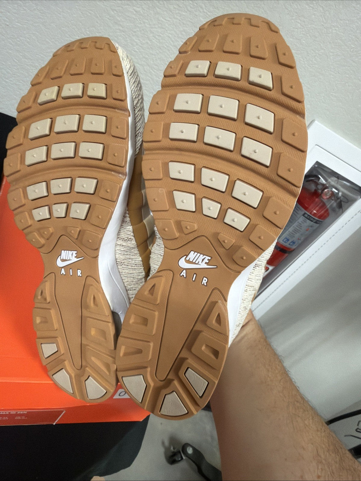 Size 12 - Air Max 95 Zen Women's Beige  Linen Brown Wheat White 2007
