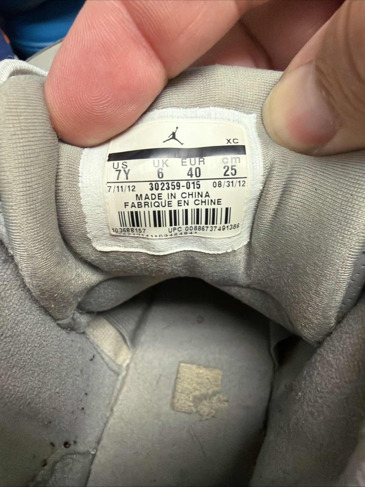 Size 7Y - Nike Air Jordan 9 Retro “Cool Grey” GS Shoes 302359-015 Ships Fast!