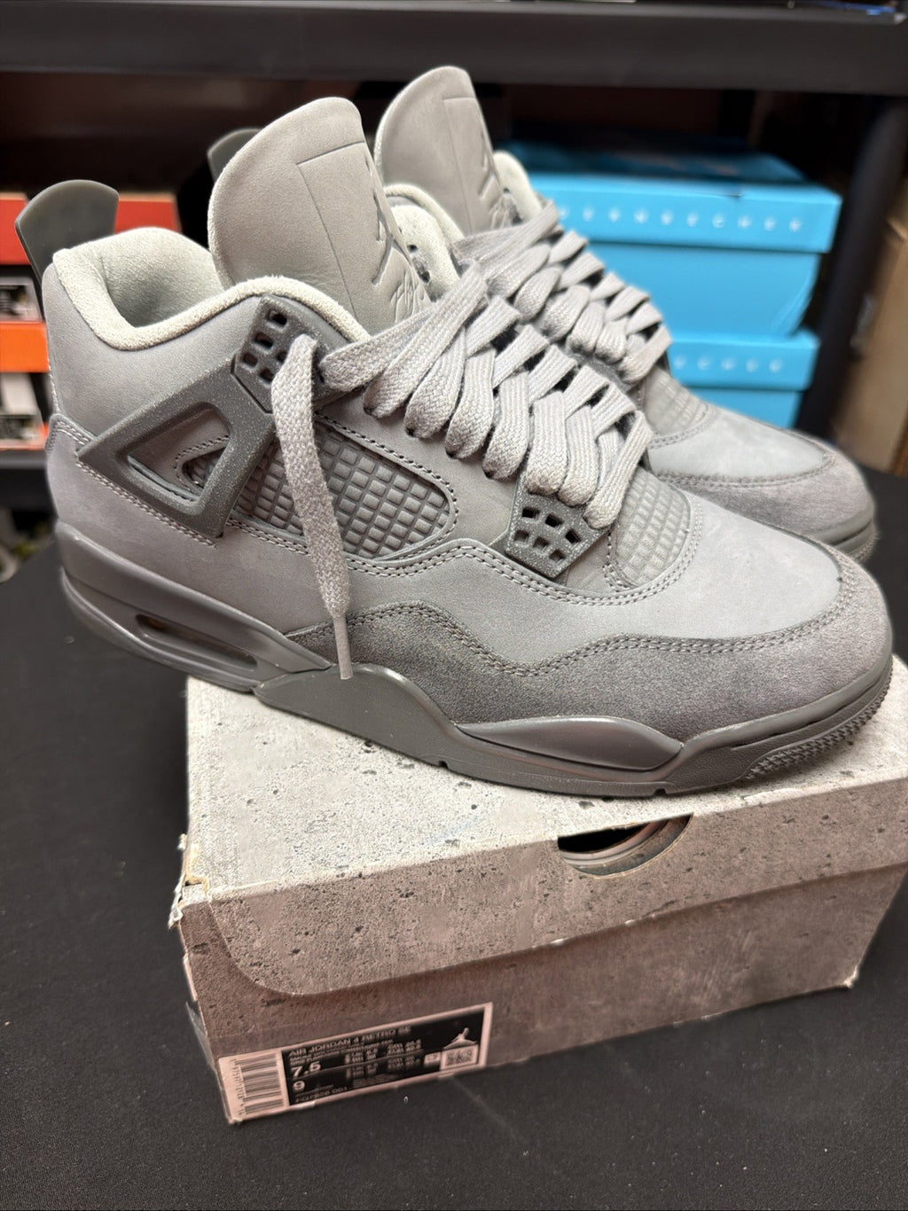 Size 7.5 - Nike Air Jordan 4 Retro SE Wet Cement Men's Shoes - Ships Now