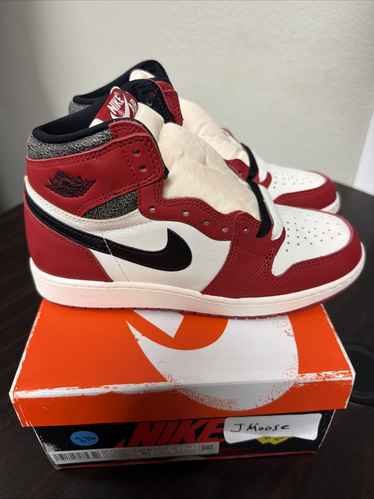 Air Jordan 1 Retro High OG "LOST AND FOUND" 2022-Size 5.5 Y(GS) Complete Box
