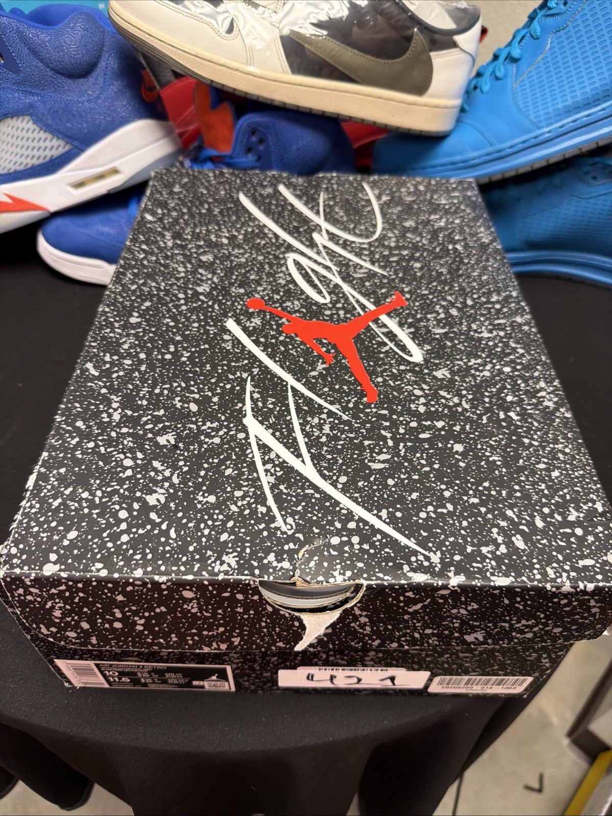 Size 10 - Jordan 4 Retro Mid Military Black