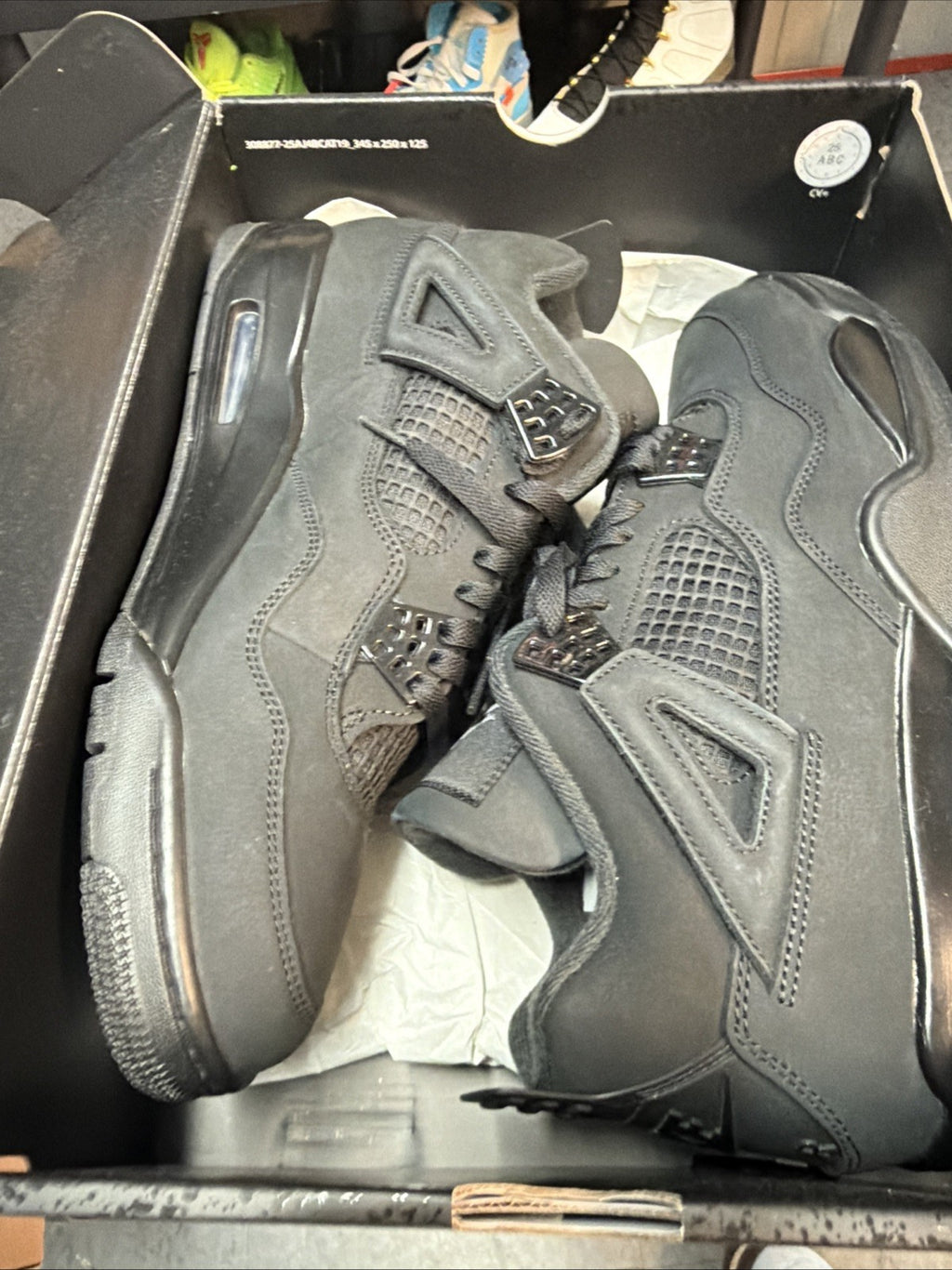 Size 11 - Air Jordan 4 Retro 2025 Black Cat FV5029-010 Pre-owned Authentic