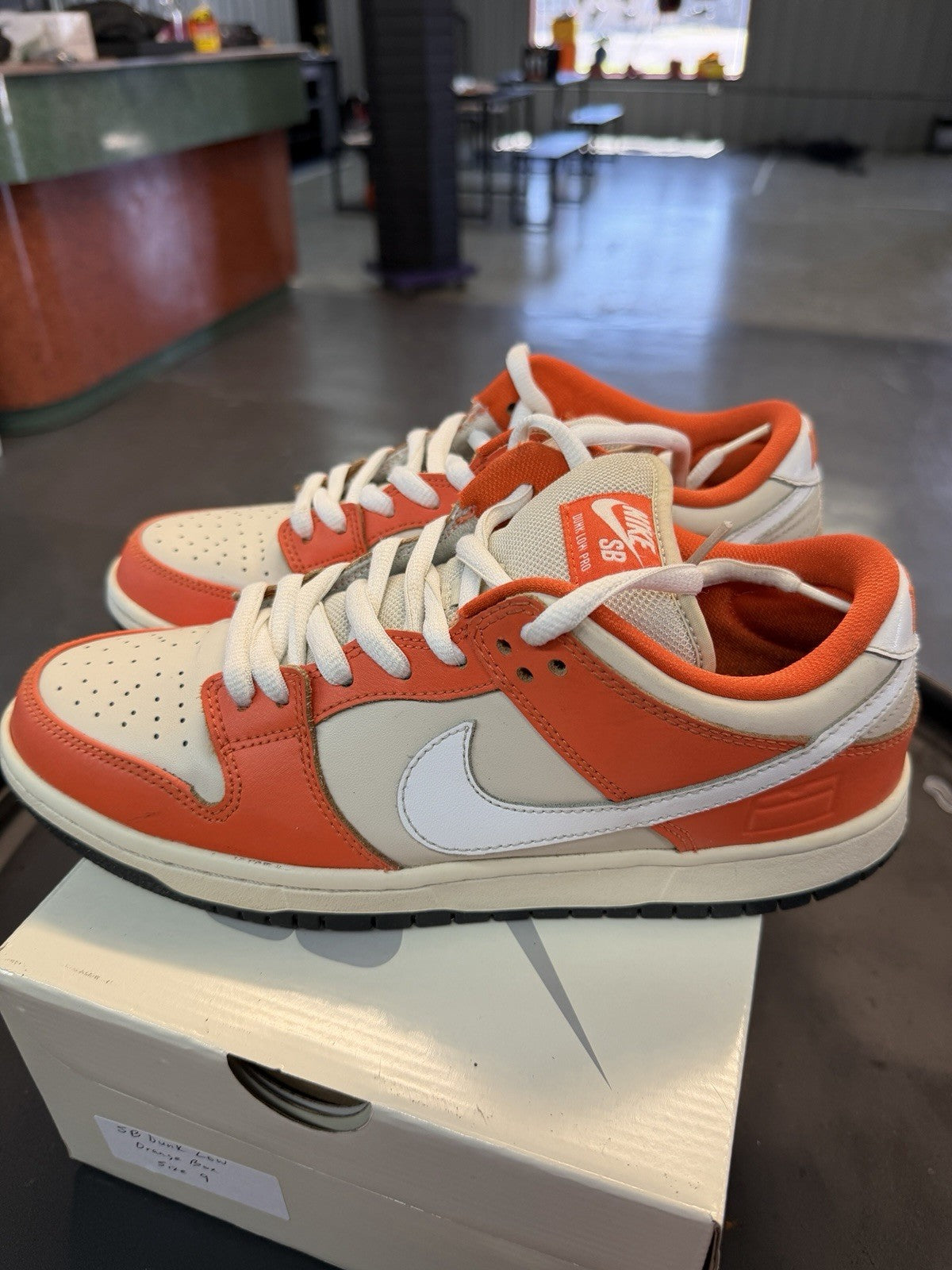 Size 9 - Nike Dunk SB Low Orange Box