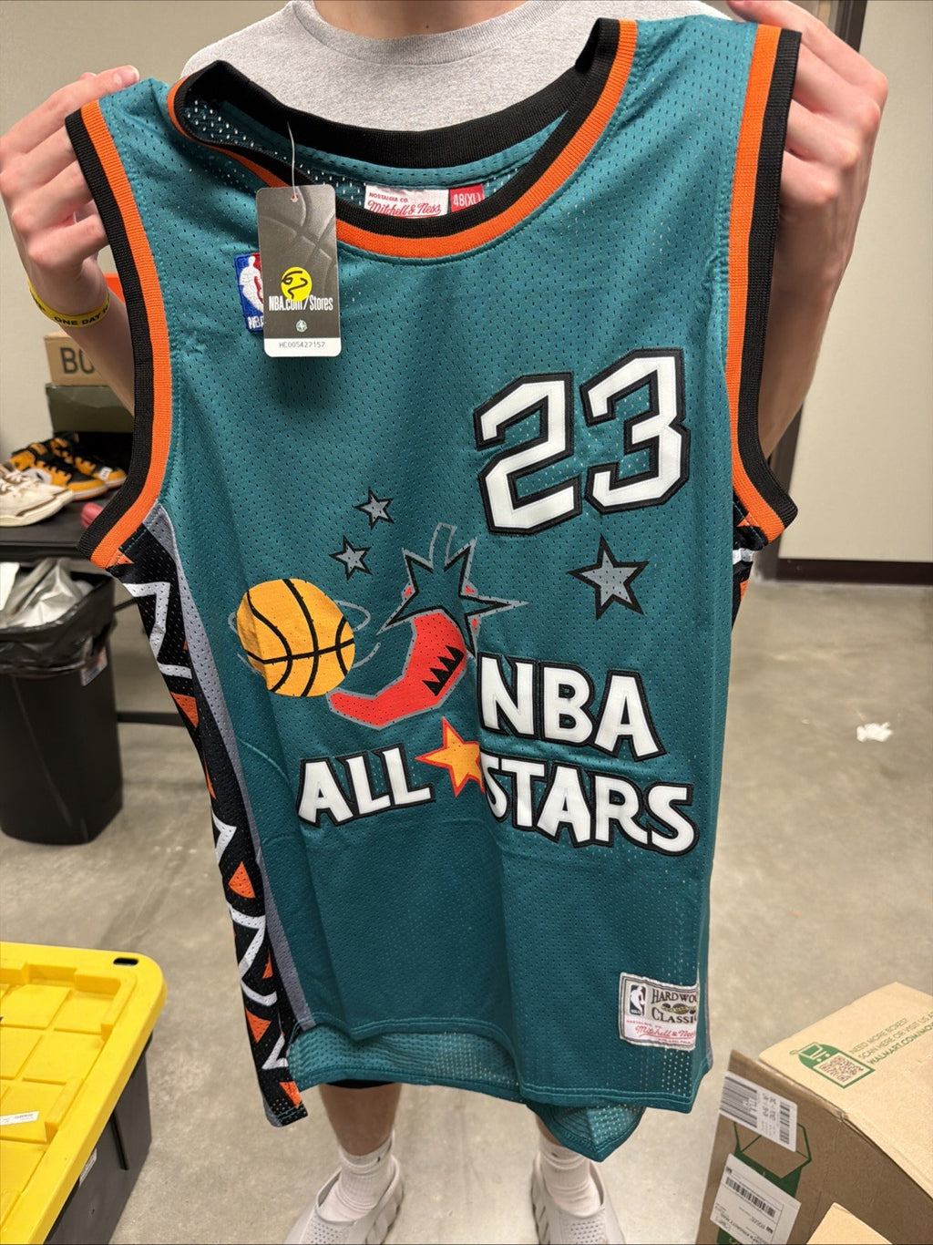 NWT Michael Jordan Chicago Bulls NBA Basketball Jersey Mitchell Ness All Star XL