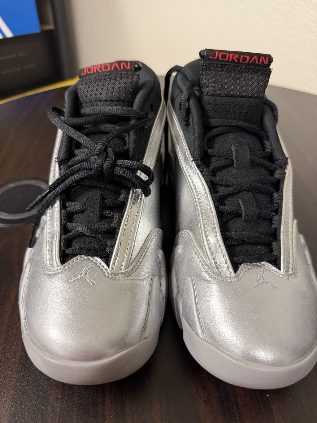 Size 8 - Air Jordan 14 Retro Low Metallic Silver W