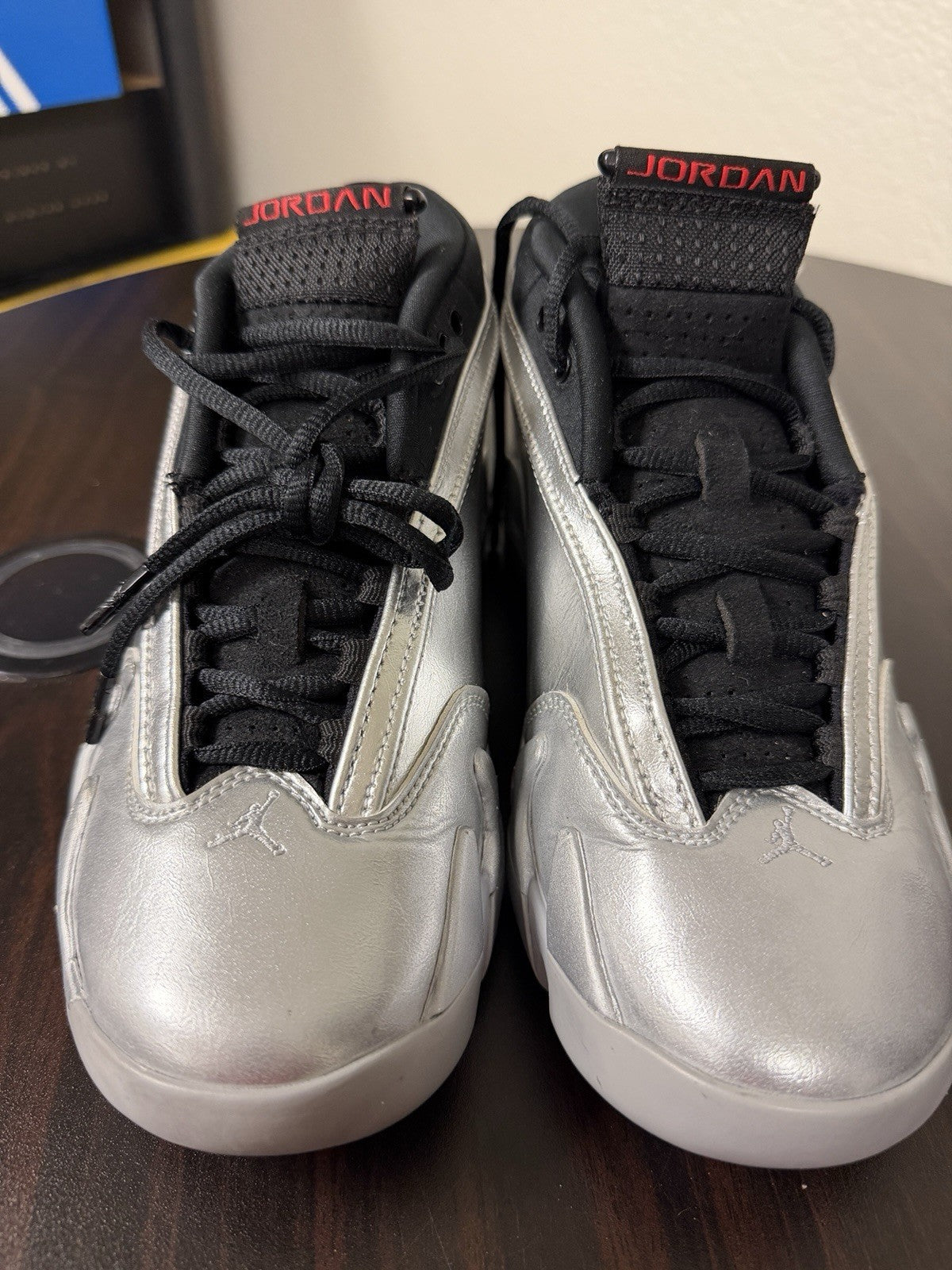 Size 8 - Air Jordan 14 Retro Low Metallic Silver W