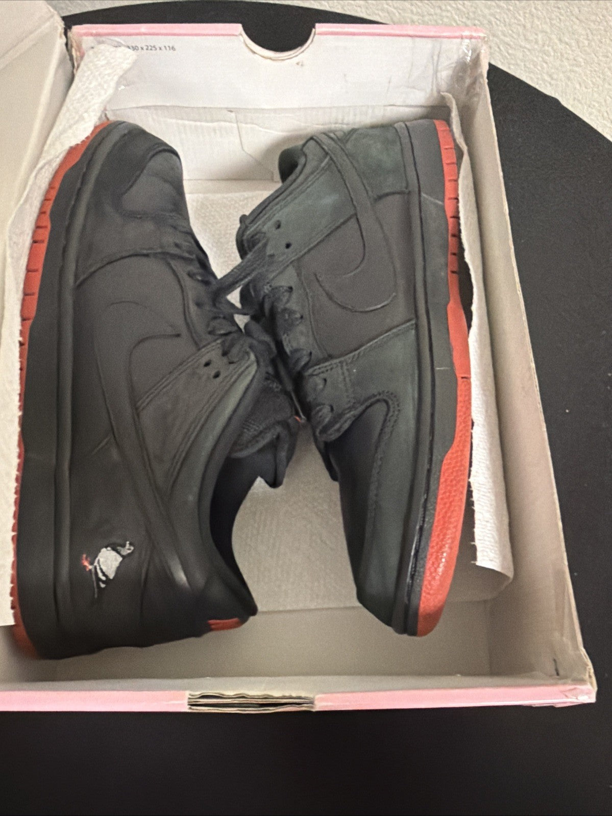 Nike SB Dunk Low TRD QS Staple Pigeon Black Sneakers 883232-008 Size 10 Men’s