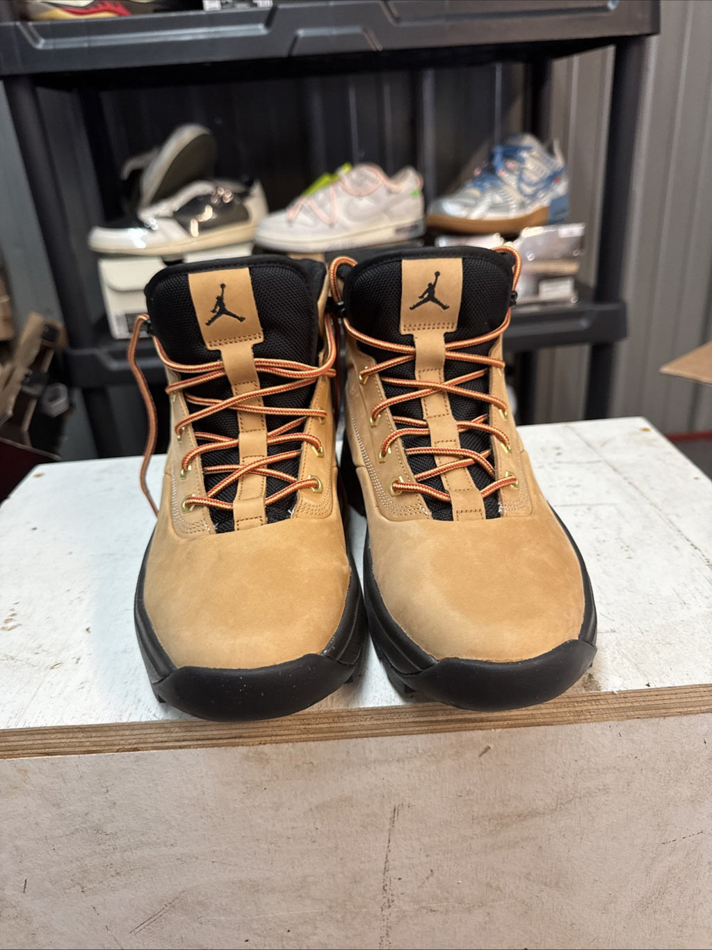 Size 8 - Jordan City Boots ~ Flax Black | Comes With Replacement Box