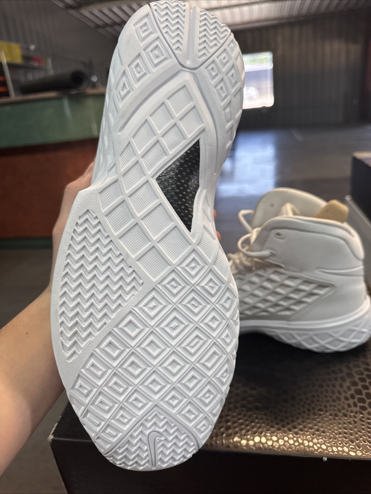 Size 14 - Nike Kobe III Protro Triple White | Topless Box