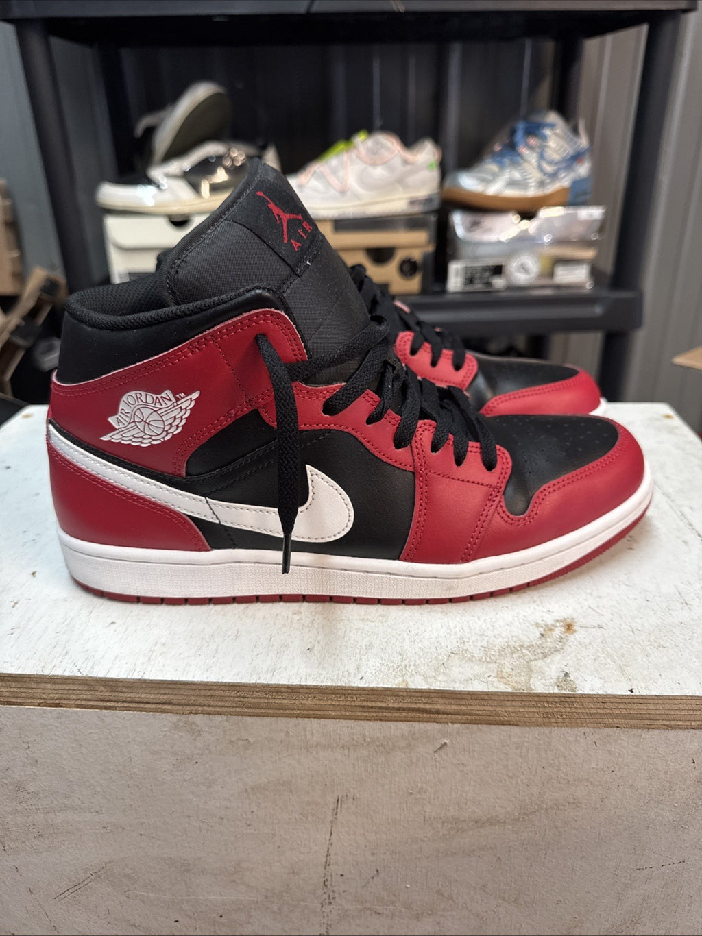 Size 11 - Nike Air Jordan 1 Mid Bred Toe