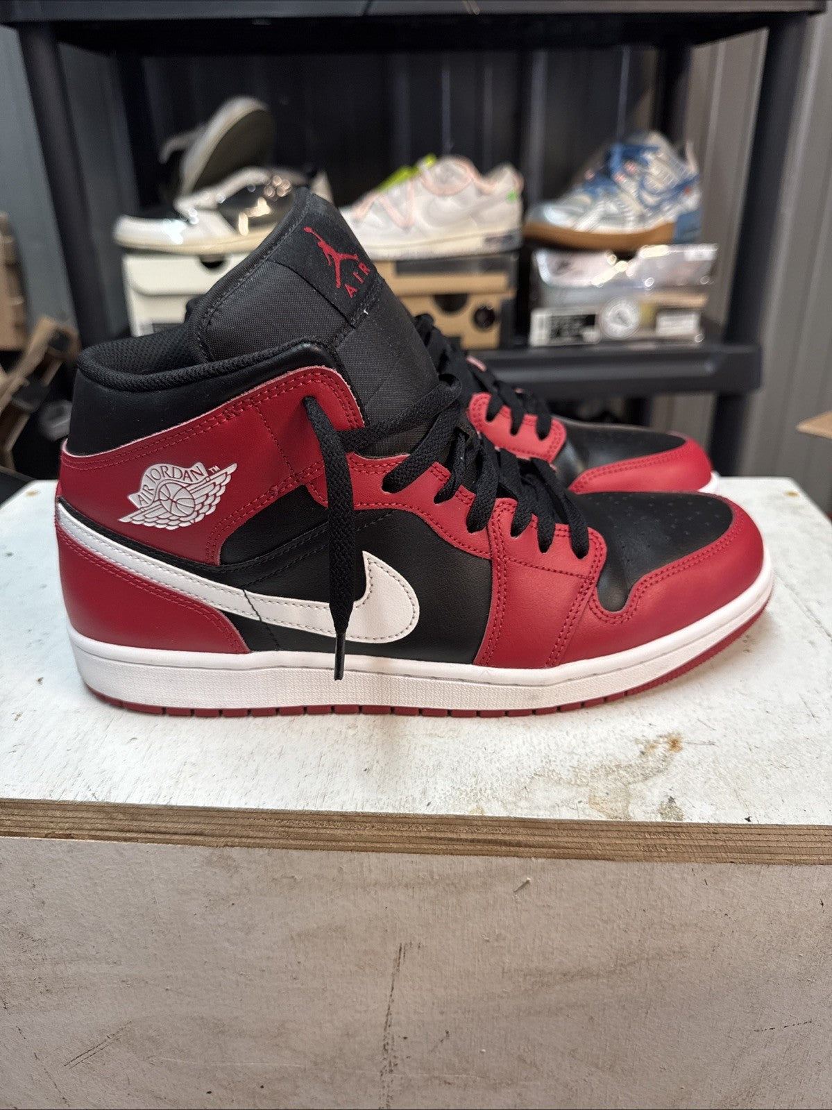 Size 11 - Nike Air Jordan 1 Mid Bred Toe