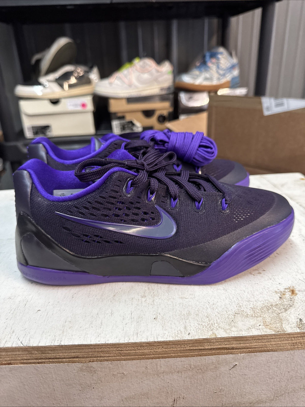 Size 5.5y - Kobe Ix Low Em Gs ‘Purple Dynasty’ | Replacement Box