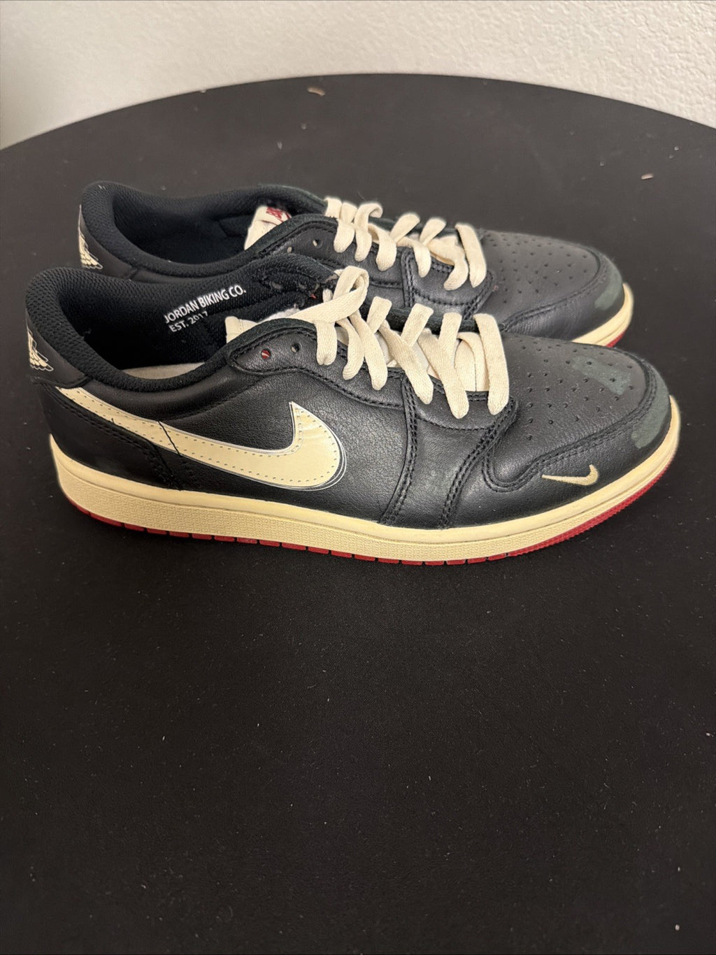 Nike Nigel Sylvester Air Jordan 1 OG Low Better With Time Authentic Used 7.5