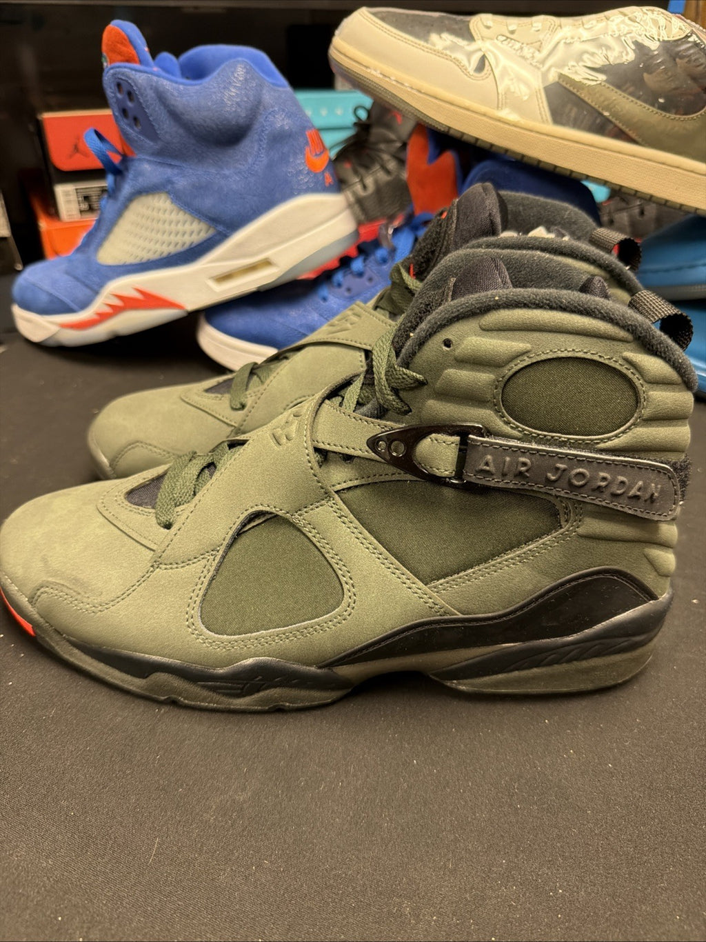 Air Jordan 8 Retro Take Flight Sequoia Mens Shoes 305381 305 BEST PRICE
