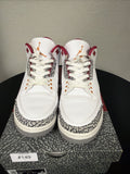 Nike Air Jordan 3 Retro Cardinal Red White Cement Grey CT8532-126 Men's Size 9.5