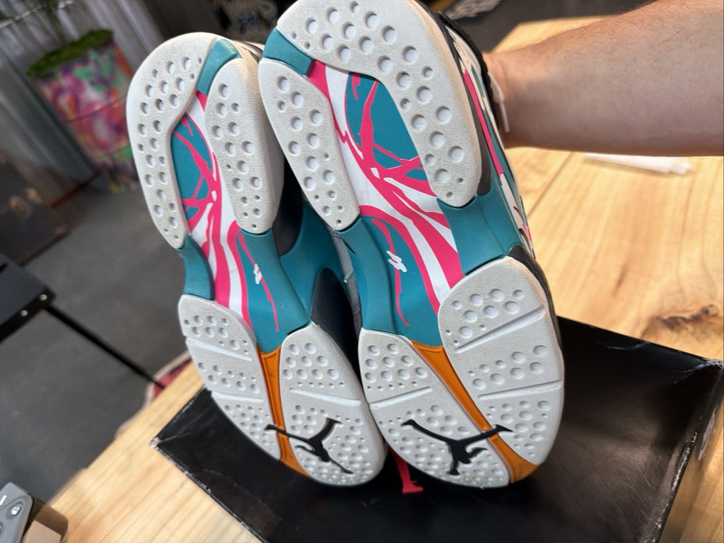 Size 8 Jordan 8 Retro South Beach White Turbo Green New (With Box) 305381-113