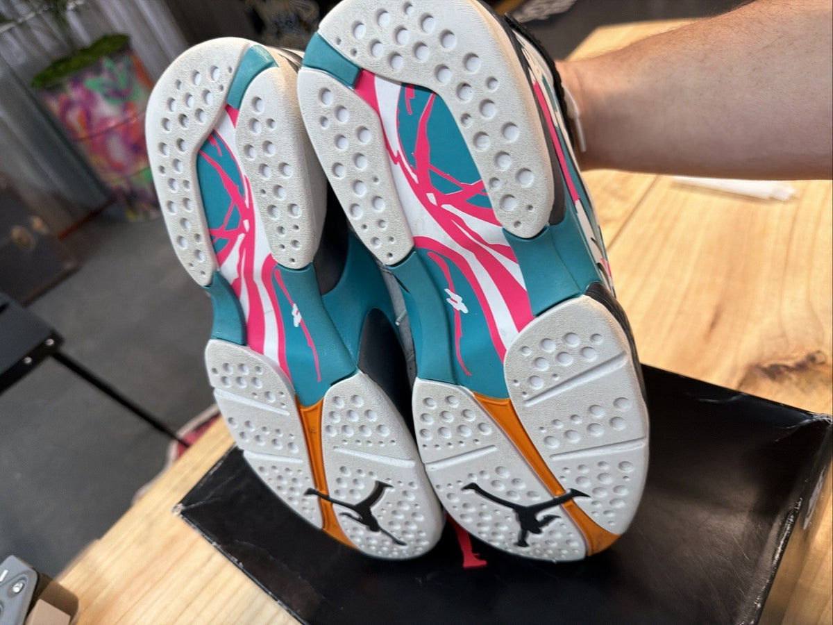 Size 8 Jordan 8 Retro South Beach White Turbo Green New (With Box) 305381-113